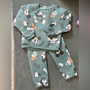 Mickey Mouse Green Matching Set
